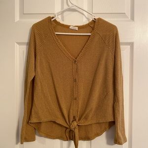 3 for $25 Yellow Button & Tie Up Thermal